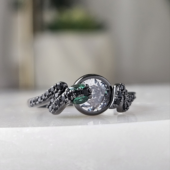 Black Gold Snake Ring, Size 7 Charmed Aroma - Picture 4 of 5